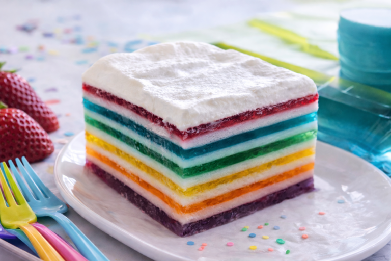 Rainbow Jello Layers
