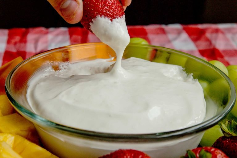 Lemon Marshmallow Fruit Dip