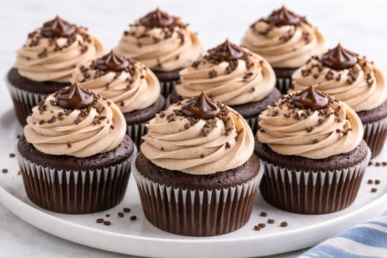 Nutella Cupcakes with Nutella Frosting
