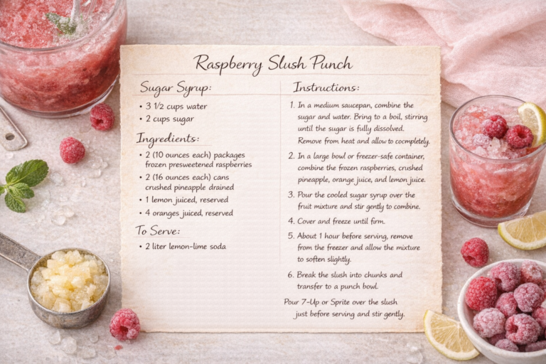 Raspberry Slush Punch