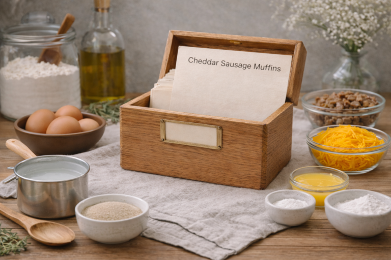 Cheddar Sausage Muffins