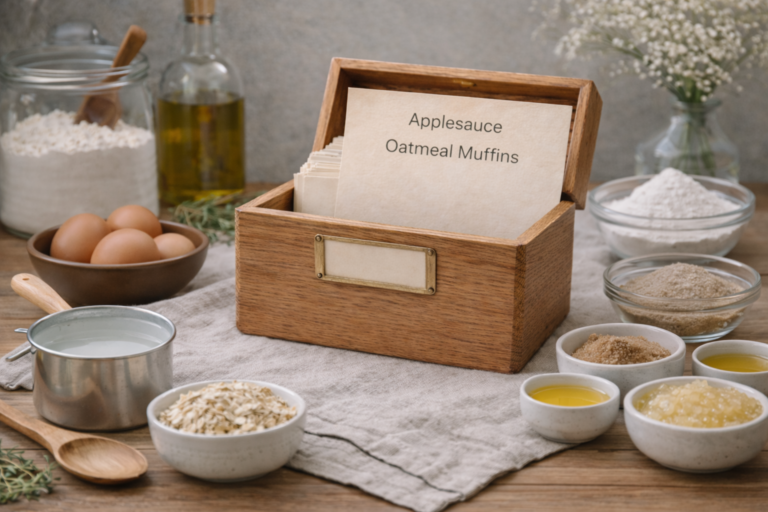 Applesauce Oatmeal  Muffins