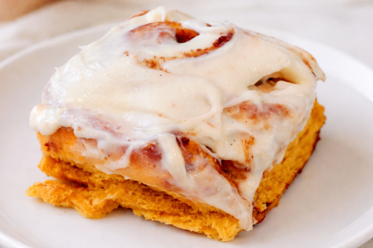 Pumpkin Cinnamon Rolls with Cream Cheese Frosting
