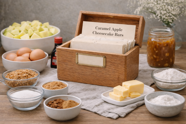 Caramel Apple Cheesecake Bars