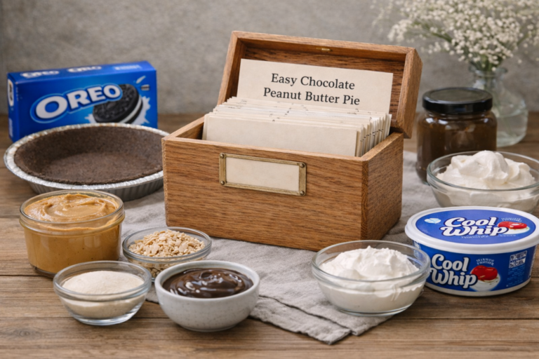 Easy Chocolate Peanut Butter Pie