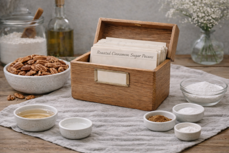 Roasted Cinnamon Sugar Pecans