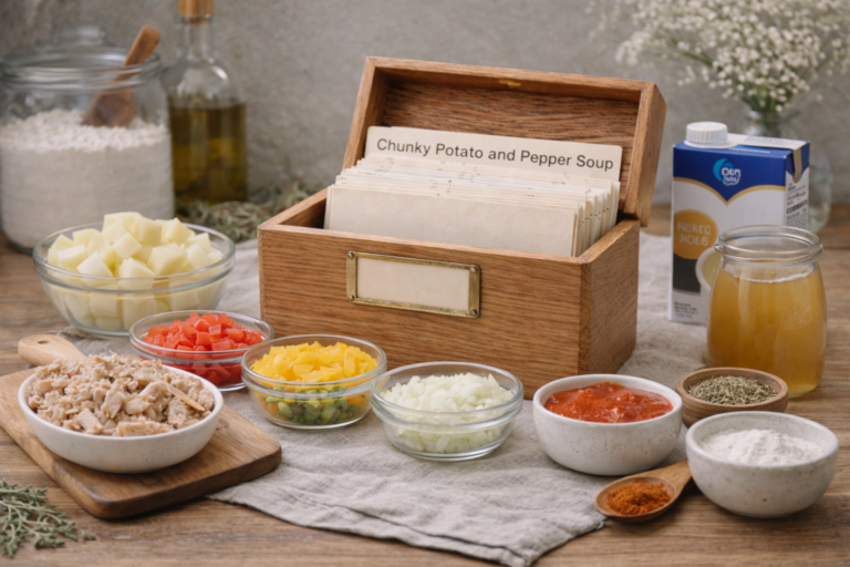 Chunky Potato and Pepper Soup