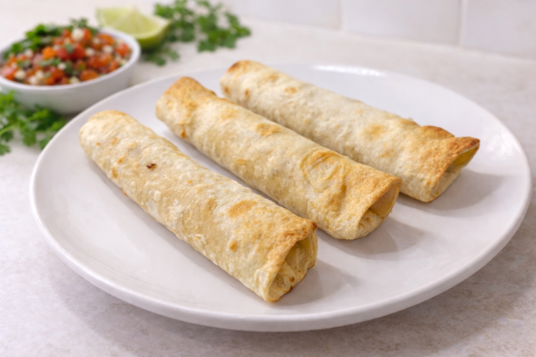 Baked Creamy Chicken Taquitos
