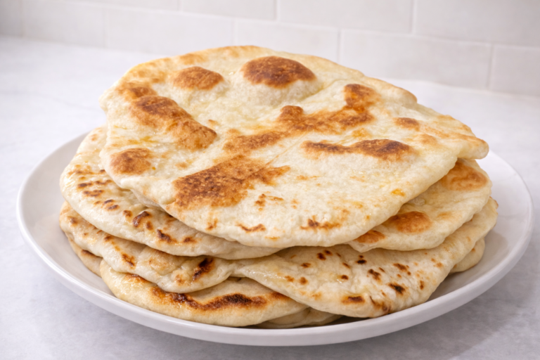 Soft and Fluffy Naan