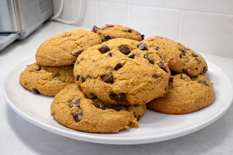 Fluffy Pumpkin Chocolate Chip Cookies