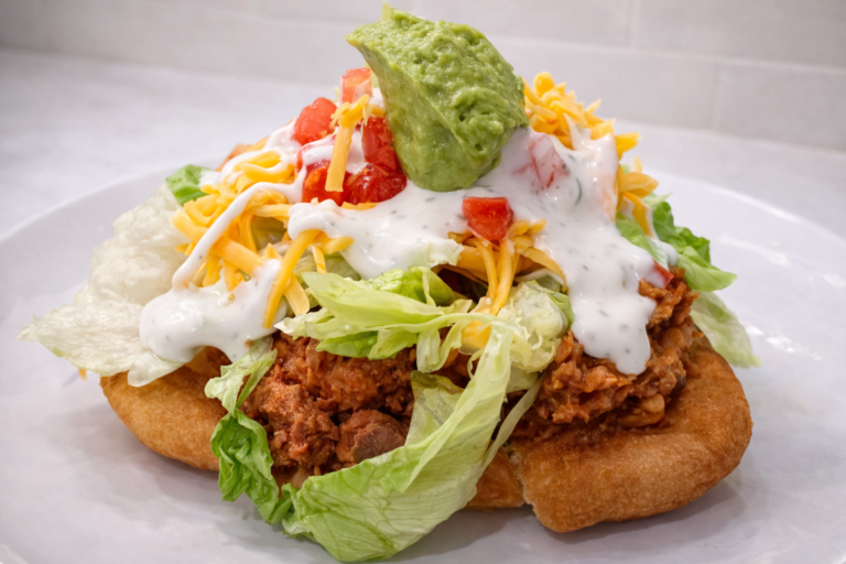 Navajo Tacos (made with scones)